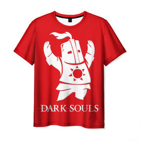 Мужская футболка 3D с принтом Dark Souls 1 в городе Новоалтайск, 100% полиэфир | прямой крой, круглый вырез горловины, длина до линии бедер | dark souls | praise the sun | you died | дарк соулс