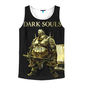 Мужская майка 3D с принтом Dark Souls 11 в городе Новоалтайск, 100% полиэстер | круглая горловина, приталенный силуэт, длина до линии бедра. Пройма и горловина окантованы тонкой бейкой | dark souls | praise the sun | you died | дарк соулс