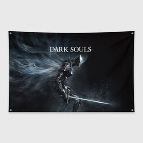 Флаг-баннер с принтом Dark Souls 15 в городе Новоалтайск, 100% полиэстер | размер 67 х 109 см, плотность ткани — 95 г/м2; по краям флага есть четыре люверса для крепления | dark souls | praise the sun | you died | дарк соулс