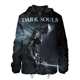 Мужская куртка 3D с принтом Dark Souls 15 в городе Новоалтайск, ткань верха — 100% полиэстер, подклад — флис | прямой крой, подол и капюшон оформлены резинкой с фиксаторами, два кармана без застежек по бокам, один большой потайной карман на груди. Карман на груди застегивается на липучку | Тематика изображения на принте: dark souls | praise the sun | you died | дарк соулс