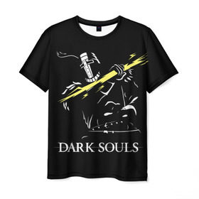 Мужская футболка 3D с принтом Dark Souls 25 в городе Новоалтайск, 100% полиэфир | прямой крой, круглый вырез горловины, длина до линии бедер | dark souls | praise the sun | you died | дарк соулс