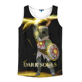 Мужская майка 3D с принтом Dark Souls 27 в городе Новоалтайск, 100% полиэстер | круглая горловина, приталенный силуэт, длина до линии бедра. Пройма и горловина окантованы тонкой бейкой | dark souls | praise the sun | you died | дарк соулс