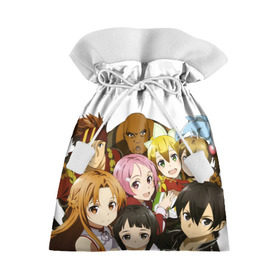 Подарочный 3D мешок с принтом Sword Art Online в городе Новоалтайск, 100% полиэстер | Размер: 29*39 см | anime | asuna | kirito | real black swordsman | sword art online | асада | асуна | кирито | мастера меча онлайн | синон | чёрный мечник
