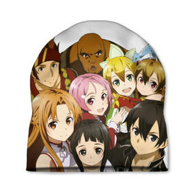 Шапка 3D с принтом Sword Art Online в городе Новоалтайск, 100% полиэстер | универсальный размер, печать по всей поверхности изделия | anime | asuna | kirito | real black swordsman | sword art online | асада | асуна | кирито | мастера меча онлайн | синон | чёрный мечник