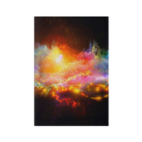 Обложка для паспорта матовая кожа с принтом Абстракция в городе Новоалтайск, натуральная матовая кожа | размер 19,3 х 13,7 см; прозрачные пластиковые крепления | абстракция | цветная