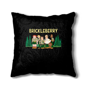 Подушка 3D с принтом Brickleberry в городе Новоалтайск, наволочка – 100% полиэстер, наполнитель – холлофайбер (легкий наполнитель, не вызывает аллергию). | состоит из подушки и наволочки. Наволочка на молнии, легко снимается для стирки | Тематика изображения на принте: brickleberry