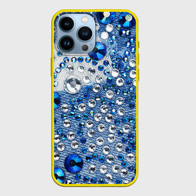 Чехол для iPhone 13 Pro Max с принтом Джинсовый 3 в городе Новоалтайск,  |  | Тематика изображения на принте: джинсовый | джинсы | стразы