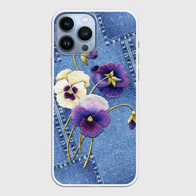 Чехол для iPhone 13 Pro Max с принтом Джинсовый 6 в городе Новоалтайск,  |  | Тематика изображения на принте: джинсовый | джинсы | цветы