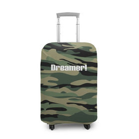 Чехол для чемодана 3D с принтом Dreamer! в городе Новоалтайск, 86% полиэфир, 14% спандекс | двустороннее нанесение принта, прорези для ручек и колес | camo | камо | камуфляж | мечтатель