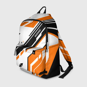 Рюкзак 3D с принтом cs:go - Asiimov P90 Style в городе Новоалтайск, 100% полиэстер | лямки с регулируемой длиной, сверху петелька, чтобы рюкзак можно было повесить на вешалку. Основное отделение закрывается на молнию, как и внешний карман. Внутри два дополнительных кармана, один из которых закрывается на молнию. По бокам два дополнительных кармашка | asiimov | cs | csgo | go | азимов | кс
