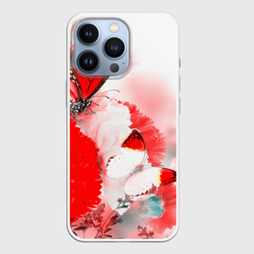 Чехол для iPhone 13 Pro с принтом Цветы в городе Новоалтайск,  |  | Тематика изображения на принте: бабочка | лепесток | природа | цветок | яркая