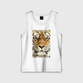Детская майка хлопок с принтом Тигр (retro style) в городе Новоалтайск,  |  | tiger | дикая кошка | тигр | хищник
