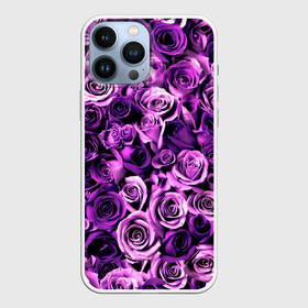 Чехол для iPhone 13 Pro Max с принтом Цветочки в городе Новоалтайск,  |  | Тематика изображения на принте: роза | сиреневый | фиолетовый | цветы