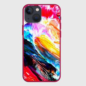 Чехол для iPhone 13 mini с принтом Абстракция красок в городе Новоалтайск,  |  | color | paint | red | абстракция красок | брызги | краска | красный