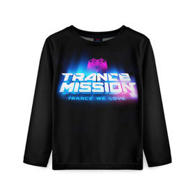 Детский лонгслив 3D с принтом Trancemission 2 в городе Новоалтайск, 100% полиэстер | длинные рукава, круглый вырез горловины, полуприлегающий силуэт
 | Тематика изображения на принте: trancemission |   |  trance mission | транс миссия | трансмиссия