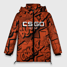 Женская зимняя куртка 3D с принтом csgo - Boom! (Бах) в городе Новоалтайск, верх — 100% полиэстер; подкладка — 100% полиэстер; утеплитель — 100% полиэстер | длина ниже бедра, силуэт Оверсайз. Есть воротник-стойка, отстегивающийся капюшон и ветрозащитная планка. 

Боковые карманы с листочкой на кнопках и внутренний карман на молнии | boom | cs | csgo | go | бах | бум | кс | ксго