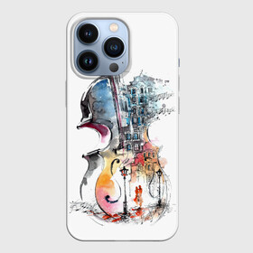 Чехол для iPhone 13 Pro с принтом Скрипка в городе Новоалтайск,  |  | Тематика изображения на принте: пейзаж музыка