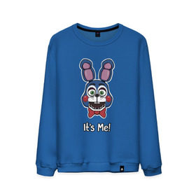 Мужской свитшот хлопок с принтом Бонни Bonnie The Bunny в городе Новоалтайск, 100% хлопок |  | Тематика изображения на принте: golden freddy | бонни bonnie the bunny | пять ночей у фредди | фнаф