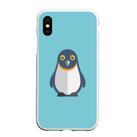 Чехол для iPhone XS Max матовый с принтом Пингвин в городе Новоалтайск, Силикон | Область печати: задняя сторона чехла, без боковых панелей | зима | море | пингвин | птицы