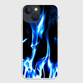 Чехол для iPhone 13 mini с принтом Огонь в городе Новоалтайск,  |  | пламя | синее | яркий