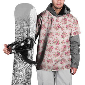 Накидка на куртку 3D с принтом Fashion sweet flower в городе Новоалтайск, 100% полиэстер |  | паттерны | розовый | розы | узор