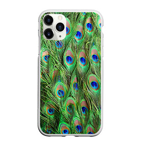 Чехол для iPhone 11 Pro матовый с принтом Life is beautiful в городе Новоалтайск, Силикон |  | Тематика изображения на принте: павлин | паттерн | перья | текстура