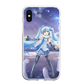 Чехол для iPhone XS Max матовый с принтом Hatsune Miku в городе Новоалтайск, Силикон | Область печати: задняя сторона чехла, без боковых панелей | Тематика изображения на принте: anime. аниме | hatsune miku | vocaloid | арт | вокалоид | девушка | мику