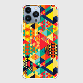 Чехол для iPhone 13 Pro Max с принтом Геометрия в городе Новоалтайск,  |  | лоскутное шитье | паттерн | пестрый | разноцветный | треугольники