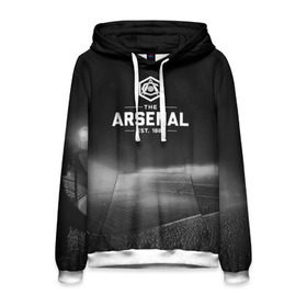 Мужская толстовка 3D с принтом Arsenal FC в городе Новоалтайск, 100% полиэстер | двухслойный капюшон со шнурком для регулировки, мягкие манжеты на рукавах и по низу толстовки, спереди карман-кенгуру с мягким внутренним слоем. | арсенал