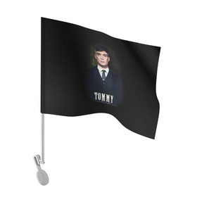 Флаг для автомобиля с принтом Peaky Blinders 2 в городе Новоалтайск, 100% полиэстер | Размер: 30*21 см | peaky blinders | козырьки | козырьки сериал | острые козырьки | томас шелби