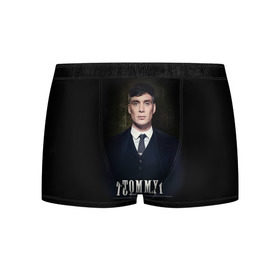 Мужские трусы 3D с принтом Peaky Blinders 2 в городе Новоалтайск, 50% хлопок, 50% полиэстер | классическая посадка, на поясе мягкая тканевая резинка | Тематика изображения на принте: peaky blinders | козырьки | козырьки сериал | острые козырьки | томас шелби