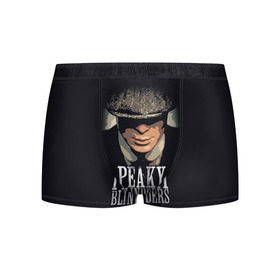 Мужские трусы 3D с принтом Peaky Blinders 5 в городе Новоалтайск, 50% хлопок, 50% полиэстер | классическая посадка, на поясе мягкая тканевая резинка | Тематика изображения на принте: peaky blinders | козырьки | козырьки сериал | острые козырьки | томас шелби