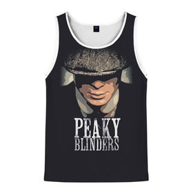 Мужская майка 3D с принтом Peaky Blinders 5 в городе Новоалтайск, 100% полиэстер | круглая горловина, приталенный силуэт, длина до линии бедра. Пройма и горловина окантованы тонкой бейкой | Тематика изображения на принте: peaky blinders | козырьки | козырьки сериал | острые козырьки | томас шелби