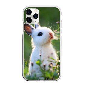 Чехол для iPhone 11 Pro матовый с принтом Кролик в городе Новоалтайск, Силикон |  | animal | baby | cute | flowers | fluffy | hare | lawn | little | meadow | rabbit | животное | заяц | кролик | луг | лужайка | маленький | малыш | милый | пушистый | цветы