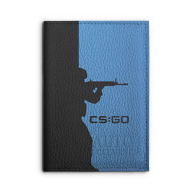 Обложка для автодокументов с принтом CS:GO Силуэт в городе Новоалтайск, натуральная кожа |  размер 19,9*13 см; внутри 4 больших “конверта” для документов и один маленький отдел — туда идеально встанут права | cs | cs go | csgo | go | го | контр страйк | контра | кс | кс го | ксго | спецназ | террористы
