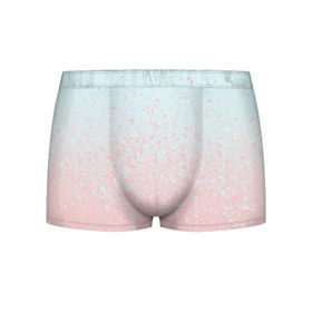 Мужские трусы 3D с принтом Pink Blue Gradient в городе Новоалтайск, 50% хлопок, 50% полиэстер | классическая посадка, на поясе мягкая тканевая резинка | blu | gradient | pink | голубое | градиент | розовое