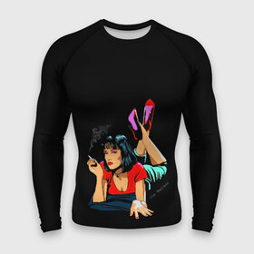 Мужской рашгард 3D с принтом Pulp Fiction в городе Новоалтайск,  |  | pulp fiction | кино | о.м.с.к. | тарантино
