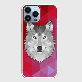 Чехол для iPhone 13 Pro Max с принтом Полигональный волк в городе Новоалтайск,  |  | Тематика изображения на принте: волк | полигоны