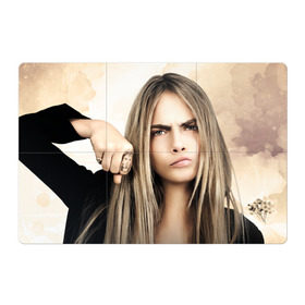 Магнитный плакат 3Х2 с принтом Cara Delevingne в городе Новоалтайск, Полимерный материал с магнитным слоем | 6 деталей размером 9*9 см | actress | angry | body art | british top model | cara delevingne | emotion | актриса | боди арт | британская топ модель | делевинь | кара | сердитая | эмоция