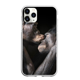 Чехол для iPhone 11 Pro Max матовый с принтом Шимпанзе в городе Новоалтайск, Силикон |  | chimps | family | feelings | kiss | monkeys | primates | любовь | обезьяны | поцелуй | приматы | семья | чувства | шимпанзе