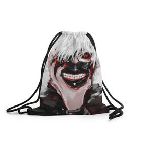 Рюкзак-мешок 3D с принтом Tokyo Ghoul в городе Новоалтайск, 100% полиэстер | плотность ткани — 200 г/м2, размер — 35 х 45 см; лямки — толстые шнурки, застежка на шнуровке, без карманов и подкладки | anime | ghoul | tokyo | tokyo ghoul | гуль
