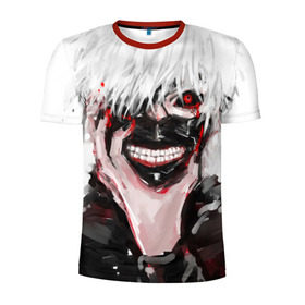 Мужская футболка 3D спортивная с принтом Tokyo Ghoul в городе Новоалтайск, 100% полиэстер с улучшенными характеристиками | приталенный силуэт, круглая горловина, широкие плечи, сужается к линии бедра | Тематика изображения на принте: anime | ghoul | tokyo | tokyo ghoul | гуль