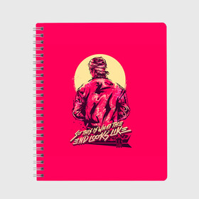 Тетрадь с принтом Hotline Miami 15 в городе Новоалтайск, 100% бумага | 48 листов, плотность листов — 60 г/м2, плотность картонной обложки — 250 г/м2. Листы скреплены сбоку удобной пружинной спиралью. Уголки страниц и обложки скругленные. Цвет линий — светло-серый
 | game | hotline miami | hotlinemiami | игры | майями | хотлайн | хотланй майами