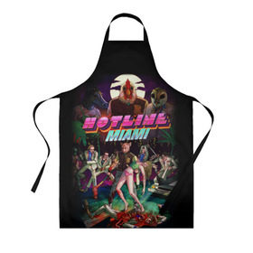Фартук 3D с принтом Hotline Miami 17 в городе Новоалтайск, 100% полиэстер | общий размер — 65 х 85 см, ширина нагрудника — 26 см, горловина — 53 см, длина завязок — 54 см, общий обхват в поясе — 173 см. Принт на завязках и на горловине наносится с двух сторон, на основной части фартука — только с внешней стороны | game | hotline miami | hotlinemiami | игры | майями | хотлайн | хотланй майами