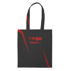 Шоппер 3D с принтом cs:go - Red Line (Красная линия) в городе Новоалтайск, 100% полиэстер | Плотность: 200 г/м2; Размер: 34×35 см; Высота лямок: 30 см | cs | csgo | go | кс | линия | цвет