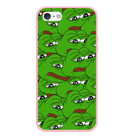 Чехол для iPhone 5/5S матовый с принтом Sad frogs в городе Новоалтайск, Силикон | Область печати: задняя сторона чехла, без боковых панелей | frog | грустная | жаба | мем | мемы