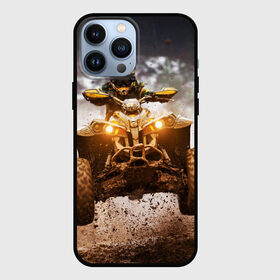 Чехол для iPhone 13 Pro Max с принтом Квадроцикл в городе Новоалтайск,  |  | гонки | гонщик | грязь | квадроцикл | колеса | мотоцикл