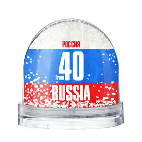 Водяной шар с принтом Russia (from 40) в городе Новоалтайск, Пластик | Изображение внутри шара печатается на глянцевой фотобумаге с двух сторон | 40 | im from | russia | калуга | калужская область | ока | регионы | родина | россия | триколор | флаг россии