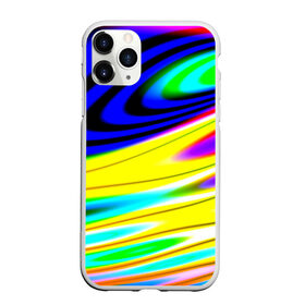 Чехол для iPhone 11 Pro Max матовый с принтом Волны красок в городе Новоалтайск, Силикон |  | разводы | цветной | яркий