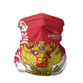 Бандана-труба 3D с принтом Euro 2016 (Russia) в городе Новоалтайск, 100% полиэстер, ткань с особыми свойствами — Activecool | плотность 150‒180 г/м2; хорошо тянется, но сохраняет форму | Тематика изображения на принте: евро 2016